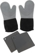 Cabilock Flexible Kitchen Mitts Mat Silicone Placemat Set Safe Handling of Hot
