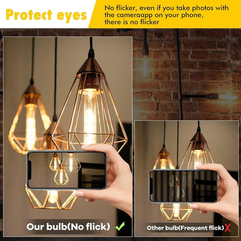 4W Bulbs,E26 T10 Bulbs 40Watt Bulbs,2700K Bulbs Sconces,Dimmable,400Lumens,4.96 inches,4Pcs Tubular Light LED