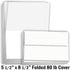5.5" 8.5", 80 lb 100 Pack Hamilco White Cardstock Paper, Folded Cards with Envelopes x Cover, Blank Greeting