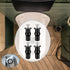 Xinjoduz 4 Set 10mm Stainless Steel Toilet Seat Bolts, Toilet Seat Screws Replacement Kit with Expanding Rubber Nuts
