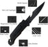 Engraved Pocket Knife for Men, 6 in 1 Multifunction Folding Knives with Fire Starter, LED Light, Gifts, Anniversary