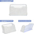 KEYPOWER Business Card Holder Stand for Office - Professional Display with White Crystal Accessories (White)