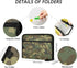 Camouflage Military Army Expanding File Folder, Camo Woodland, A4 Letter Size, Portable Paper Document Organizer