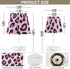 3 ALAZA Bedside Lamp Leopard Print Cheetah Pink Table Lamp for Bedroom Desk Lamp with USB Port LED Nightstand Color