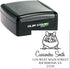 Portable Peeking Norwegian Forest Cat Address Stamp for Thank You Cards - Unique Mail Address Stamper for Flyers