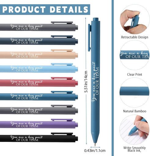 Jetec 25 Sets Team Employee Appreciation Gifts Bulk Inspirational Spiral Notebooks with Ballpoint Pens for Boss Coworker