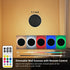 Dimmable,9 Room(7.1 Wall Lights Battery Operated Wall Sconces,Black Rechargeable Solar Eclipse Style Wall Light