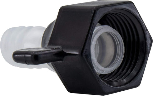 RV Plumbing Fitting, 1/2" Swivel to 1/2" Barb, Barb Straight Wingnut Swivel Adapter, 2-Pack