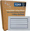Curved Blade Ceiling Diffuser with Multi-Shutter Damper | Adjustable Airflow Control |