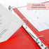 BAZIC 3 Ring Binder 1/2" Economy View Binders Organizer, Red, Round Ring, Hold 100 Sheets
