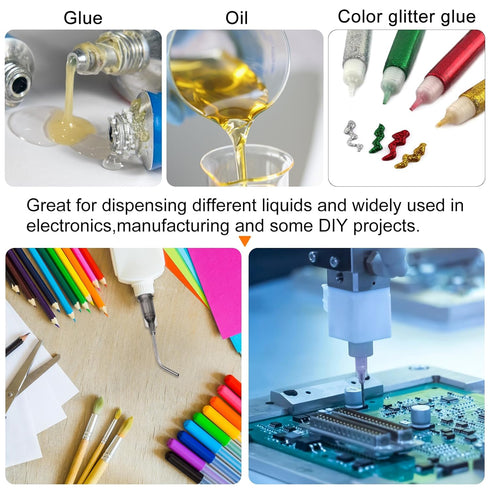 24pcs Blunt Tip Dispensing Needle, 22 Gauge 1 Inch Screw Interface, Bent Flow Design with Luer Lock for Adhesive Glue