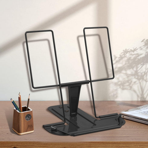 Book Stand for Reading: Adjustable Holder for Recipes, Textbooks, and Music Books