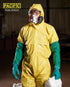 PACIFIC PPE 26" Rubber Gloves Chemical Resistant PVC Reusable Heavy Duty Waterproof Gloves with Cotton Liner Anti-skid,