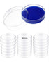 Weewooday 20 Pieces Glass Petri Dishes with Lids for Science Biology Projects, 90 x 20 mm