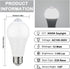 Bulbs 12W (100W 5000K Bulbs (2-Pack) Motion Sensor LED Equivalent) - Auto On/Off Dusk to Dawn Security Lighting