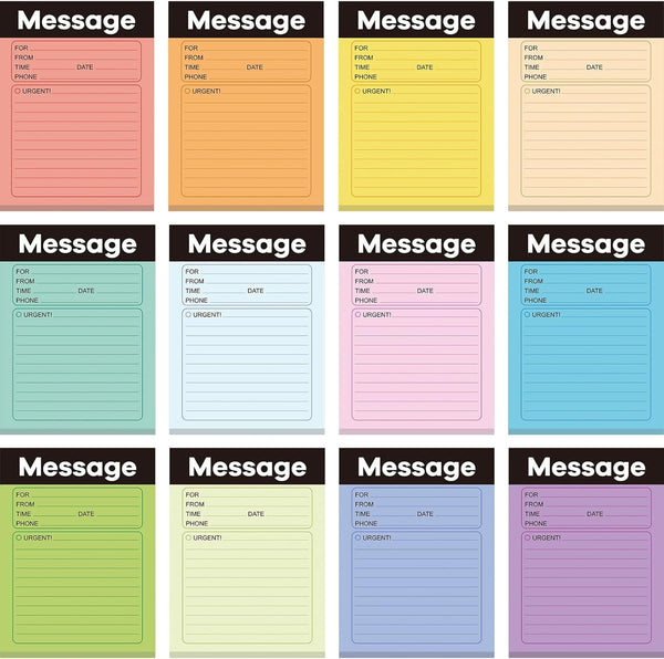 Phone Message Pad, 3.5 x 4.7 Inch Telephone Message Sticky Notes, Self Adhesive Message Book for Home Office School