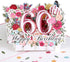 HOMANGA 60th Birthday Pop Up Card - Happy 60th Birthday Greeting Card for Her, Women, Wife, with Blank Note and Envelope