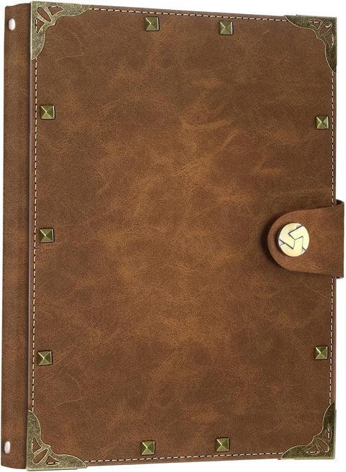 SEEHAN A5 Journal Vintage Binder Notebook, 200 Pages, PU Leather Blank Journal Sketchbook for Writing