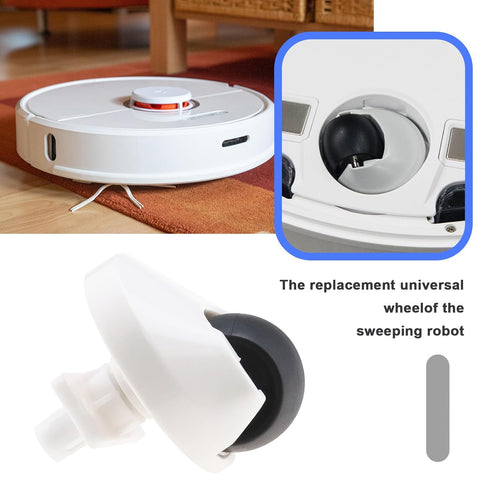 The Lord of the Tools Front Wheel Caster Universal Wheel Compatible with Roborock S6/S7 Series S65/S55 Max/S65 Pure/S45 Max/S70/S75 Robot Vacuum Cleaner