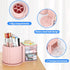 LETURE Rotating Office Desk Organizers with 2 Drawer, Pencil Pen Marker Holder for Desktop Storage Organizers and