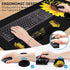 Gaming Black Mouse Pad + Keyboard Wrist Rest XL Large Mouse Mat, Sunflower Christian Verse Proverbs 31-25