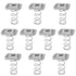 10 Pieces Standard Strut Channel Nuts - 3/8-16'' Thickened Spring, Stainless Steel Hardware Accessories for Strut