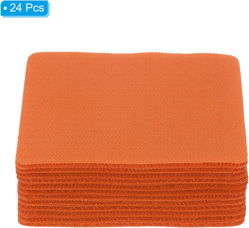 PATIKIL 3.9 x 3.9" Square Carpet Spot - 24Pcs Floor Spot Marker Waterproof Nylon Line Up Sign Decoration