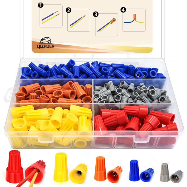 330 Pcs Wire Connectors Nuts Kit, Electrical Twist Wiring Splice Screw Caps Assortment