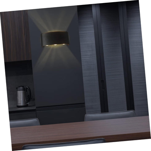 Lurrose LED Wall Sconce Simple Curved Design Wall Lamp for Indoor Outdoor Use Warm Suitable for Hallways Bedrooms