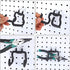 4 Pieces Pegboard Hooks, Double Power Tool Black Utility Hook for Pegboard Organization Accessory for Garage Storage