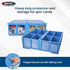 BCW Collectible Card Bin - Single Blue | Storage Box for Trading Cards Holds 3200 Cards | Includes 4 Card Storage