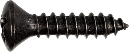 Hillman 2855 6 x 5/8-Inch Oval Head Black Chromate Decorative Sheet Metal Screw, 40-Pack