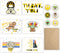 Tbwoet Star Thank You Cards Wtih Envelopes & Stickers,Greeting Note Blank Cards,For Wedding,Employee,Business,Baby