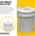 5 Gallon Pump Dispenser for Bucket, Jug, Large Container - Great for Shampoo, Detergent, Oil (1 Pack)