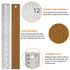 Stainless Steel Metal Ruler with Non-Slip Cork Back, Home Improvement Planner Accessories, 30.5cm