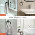 Hand Towel Holder for Wall Mounted - Towel Ring, Simple Round Towel Hanger SUS 304 Stainless Steel (Black)