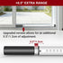 20-50inch Stopper,White,1Pack AceMining Sliding Door Security Bar,Heavy Duty Sliding Patio Door Lock Bar, Adjustable