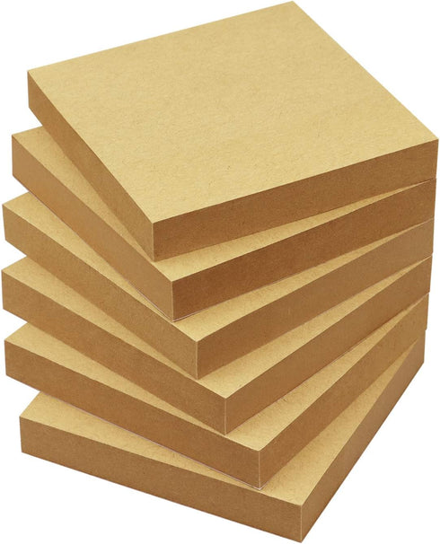 Sticky Notes 3x3 Self-Stick Pads with 6 Bright Colors, 100 Sheets/Pad, 6 Pads/Pack for Office Home