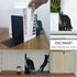 Cat Book Ends for Shelves, Metal Decorative Book Ends with Pen Holder, Fun Unique Bookends, Cool Black Cat Bookends