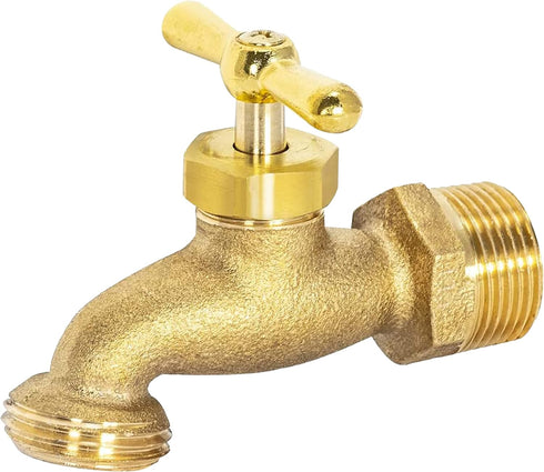 Eastman Brass Garden Valve, 3/4 Inch MIP x 3/4 Inch MHT Outdoor Spigot