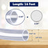16 Feet - 3/16" ID x 1/4" OD Clear Vinyl Tubing, Translucent Plastic PVC Tubing Hose Pipe for Water Air Pump by Kesoto