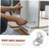 10-Piece Balacoo Stainless Steel Corner Brackets Secure Glass Shelf Supports Right Angle Braces for Furniture Cabinets