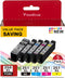 PGI-250XL/CLI-251XL High Yield Ink Cartridge, 5 Color Value Pack Compatible Replacement for Canon 250 and 251 Ink