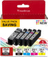 PGI-250XL/CLI-251XL High Yield Ink Cartridge, 5 Color Value Pack Compatible Replacement for Canon 250 and 251 Ink