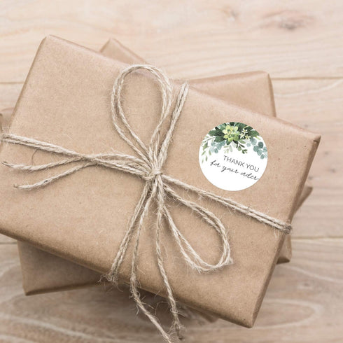 Thank You for Your Order Stickers – 500 Thanks for Your Business Labels, 1.5" Round Small Business Envelope Seals