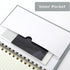 Hardcover Spiral Notebook, College Ruled, A5 Small, 5x7, 160 Pages, Aesthetic Note Taking for School