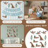 Gilprop 12 Set 4 3 20 Pcs Mallard Duck Theme Nursery Wall Decor - Designs, Each, with Adhesive Dots, Removable Felt