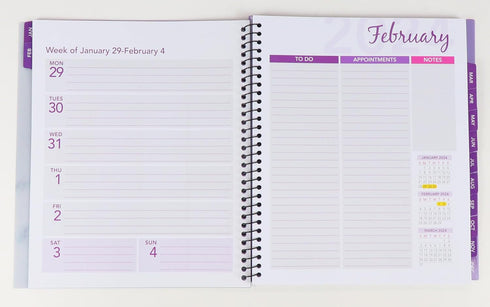 RE-FOCUS THE CREATIVE OFFICE 2024 Calendar Planner, 13 Month with To-Do Lists for Daily Schedule & Weekly Agenda -