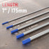 YESWELDER 2% Lanthanated TIG Welding Tungsten Electrode, Assorted-size 5pk 1/16" & 5pk 3/32" (Blue, WL20/EWLa-2)