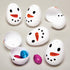 Baker Ross FX626 Snowman Plastic Eggs - Pack of 10, Christmas Party